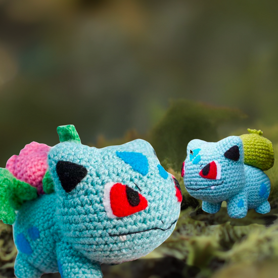 🌱✨ Bulbasaur & Ivysaur Amigurumi Crochet Pattern Pack ✨🌱